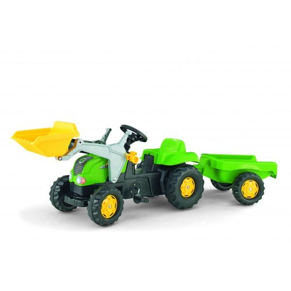 Rolly Toys Pedaltraktor Grøn med Frontskovl