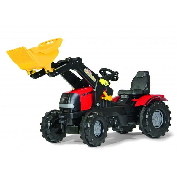 RollyToys traktor Case Med Frontskovl og pedaler
