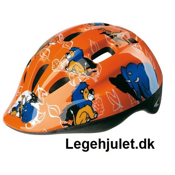 Se Cykelhjelm KID 47-53 cm Orange hos Legehjulet.dk