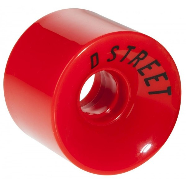 4 stk D-street hjul 59 x 45 mm RØD