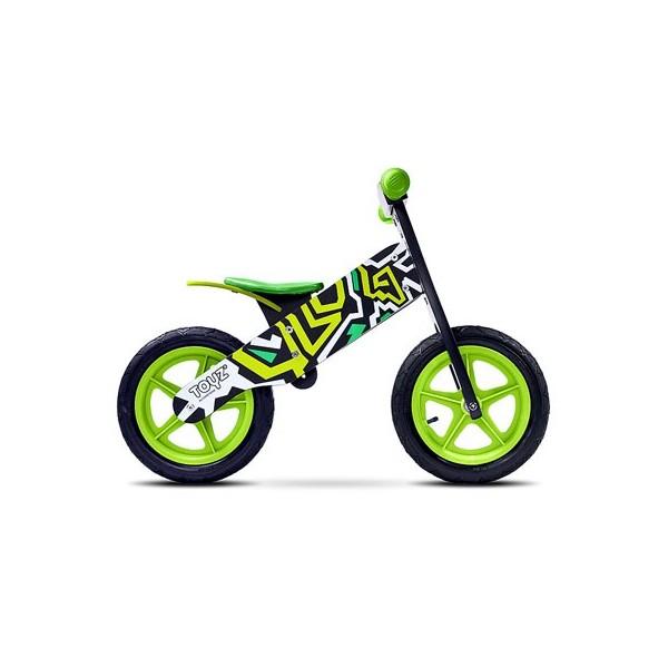 Træ Løbecykel ZAP i Sort Grøn
