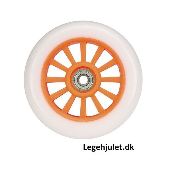 Billede af 1 stk Black Dragon 100mm PU hjul Hvid Orange