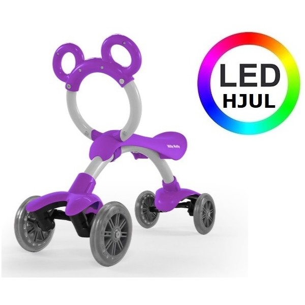 Se Løbecykel Orion Flash fra Milly Mally Violet med LYS I HJULENE hos Legehjulet.dk