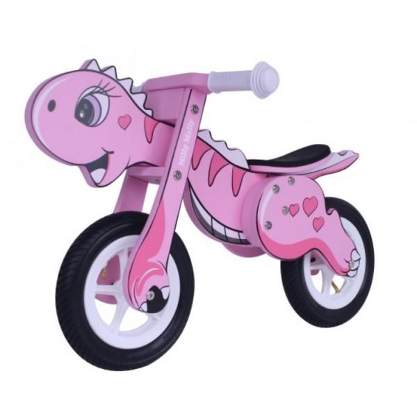 Dino Pink Løbecykel fra 2-3 år fra Milly Mally