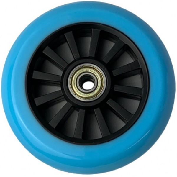 Billede af Rask 100mm PU hjul blå