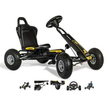 Rød X-racer Gocart 3-8 år til børn MED LUFTHJUL
