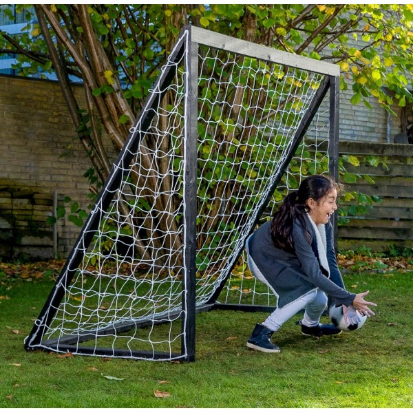 Træ Fodboldmål 200 x 160 cm i Sort
