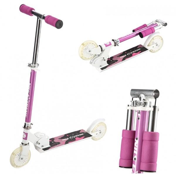 NILS 120 mm LED LYS Løbehjul PINK