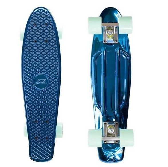 Nils Extreme Pennyboard BLUE CHROME