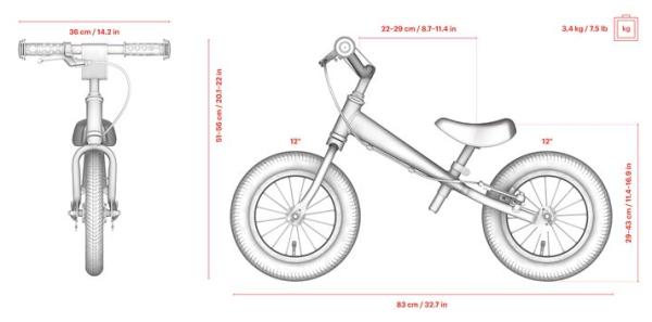 YEDOO YOU TOO Løbecykel Candy Pink i Aluminium med håndbremse