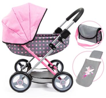 Dukkevogn Pink Dots by Bayer