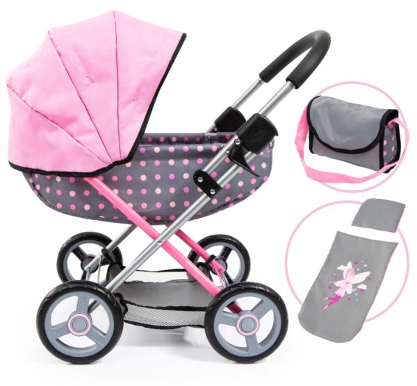 Dukkevogn Pink Dots by Bayer