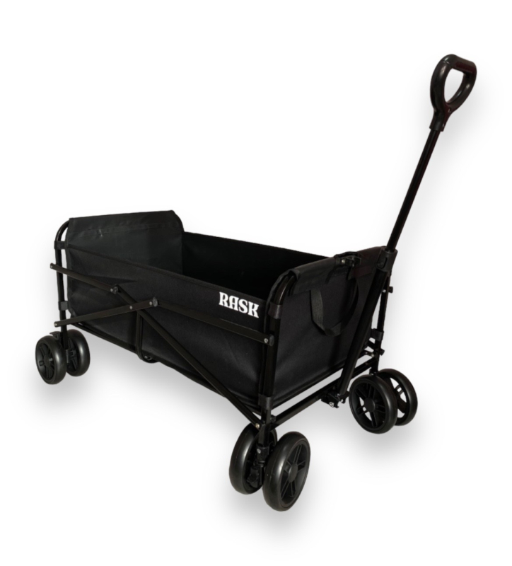 #3 - RASK Trækvogn 101 x 50 cm Black 8-wheel