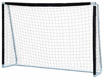 Fodboldmål 300 x 200 cm Sort Hvid i Stål