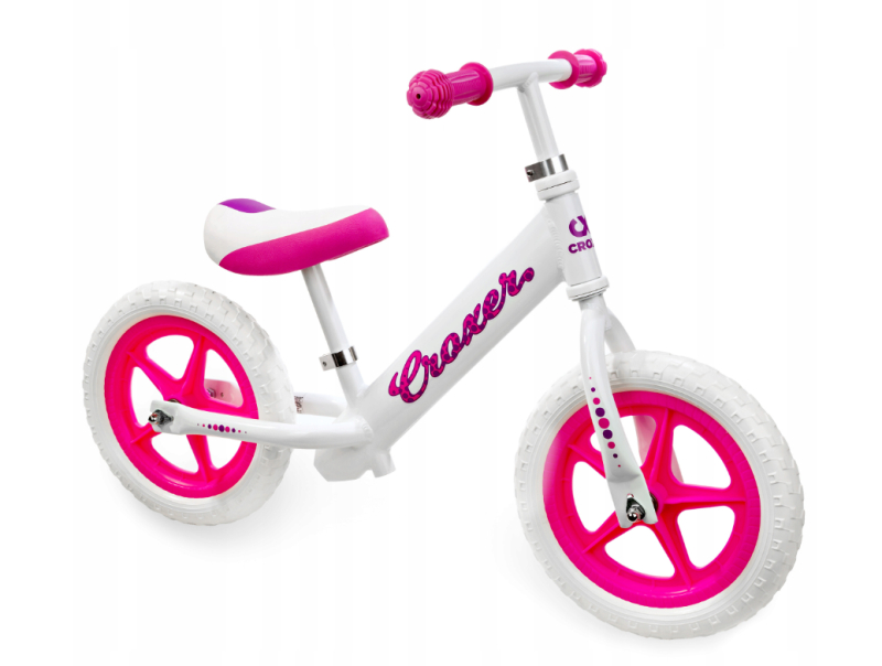 Cadea Pink White Løbecykel by Croxer