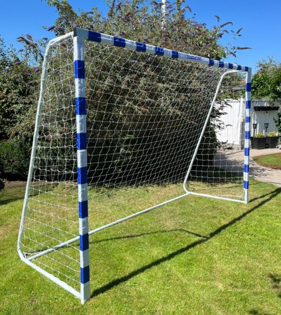 Fodboldmål 300 x 200 cm Hvid/blå by Freeplay til haven