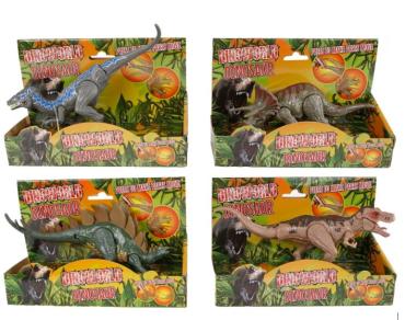 4 stk Dinosaurus 17-19 cm