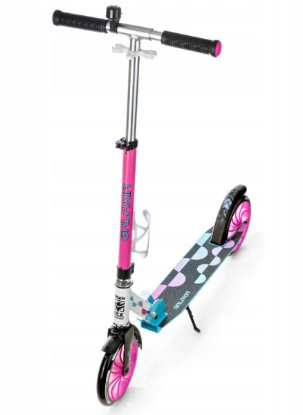 Raven Galaxia PINK 200 mm Løbehjul med Ringklokke, drikkedunkholder og GUMMIHÅNDTAG