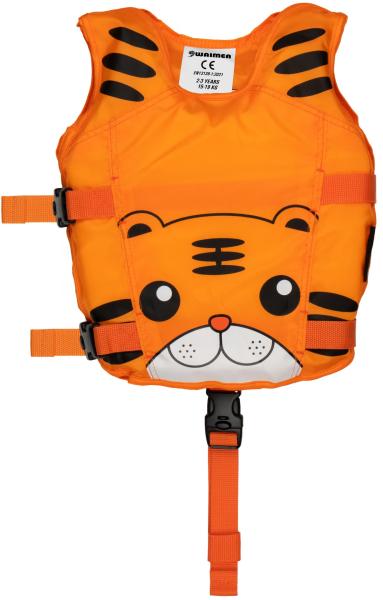 Animal svømmevest Orange TIGER - 1-3 år  - 15-19 kg til børn