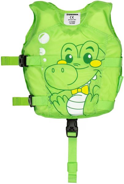 Animal svømmevest GRØN DRAGE - 2-3 år  - 15-19 kg til børn