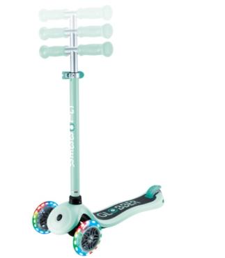 GLOBBER PRIMO LIGHTS MINT Trehjulet Løbehjul