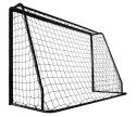 RASK Fodboldmål 300 x 200 cm SORT i stål med dobbelt overlægger