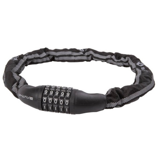 Løbehjuls kædelås med kode - hele 85 cm lang by Mwave