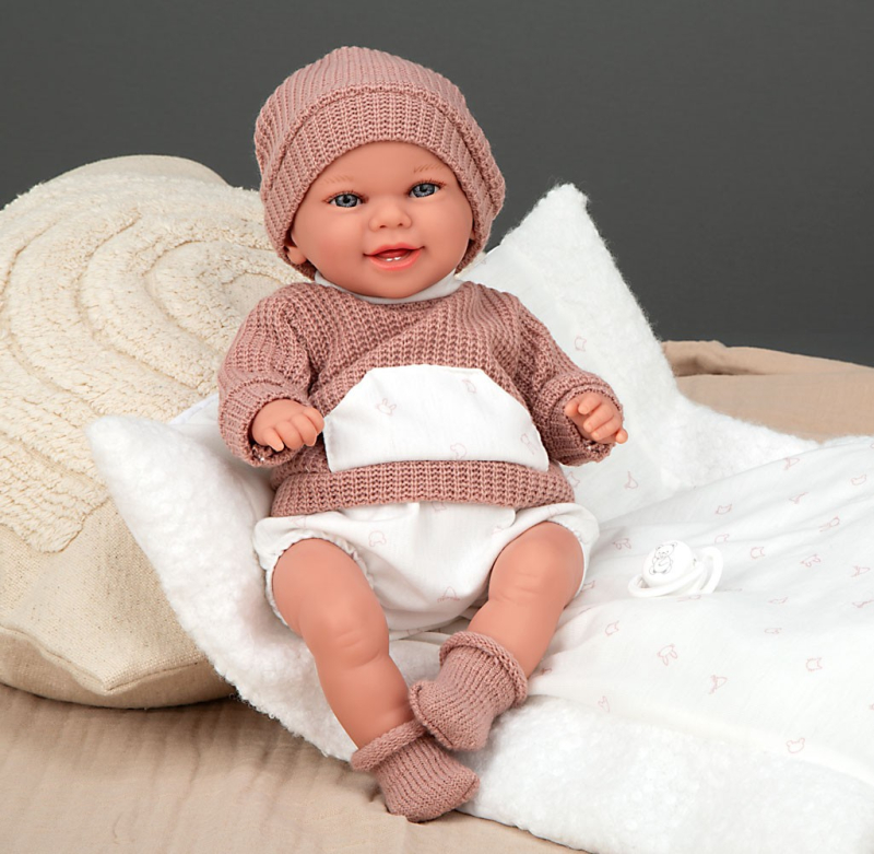 ARIAS Babyto 35 cm dukke med pude og sut (60874)