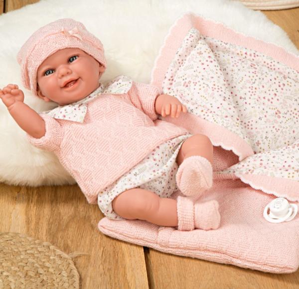 ARIAS Babyto 35 cm dukke med tæppe og sut (60727)