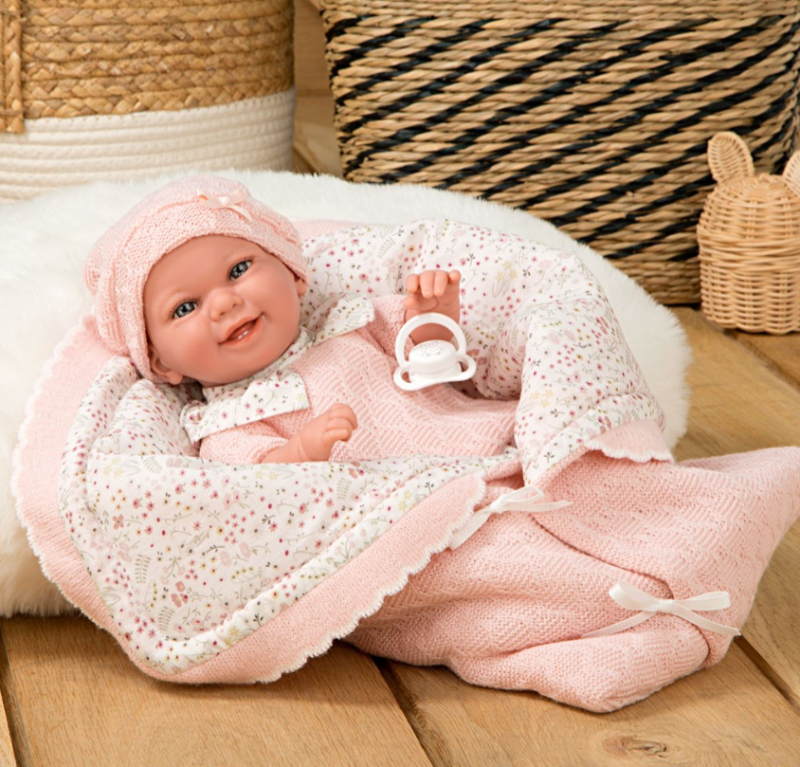 ARIAS Babyto 35 cm dukke med tæppe og sut (60727)