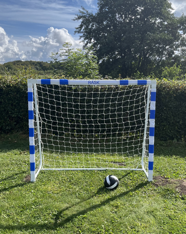 RASK Fodboldmål 180 x 150 cm Hvid/blå by
