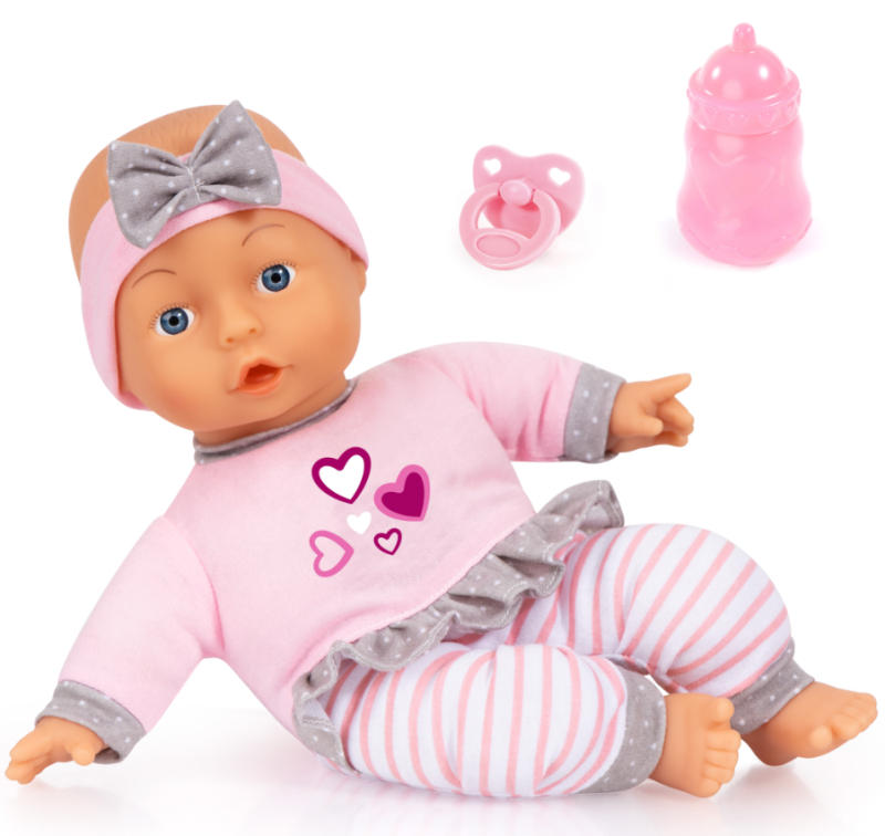 Bayer Dukke 30 cm med sut og sutteflaske