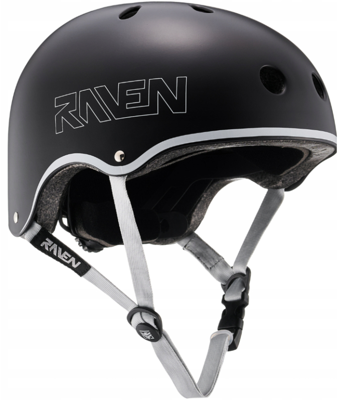 Raven Skaterhjelm Essto Black