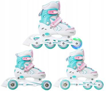 Raven LIA 3i1 Rulleskøjte med LYS i forhjul