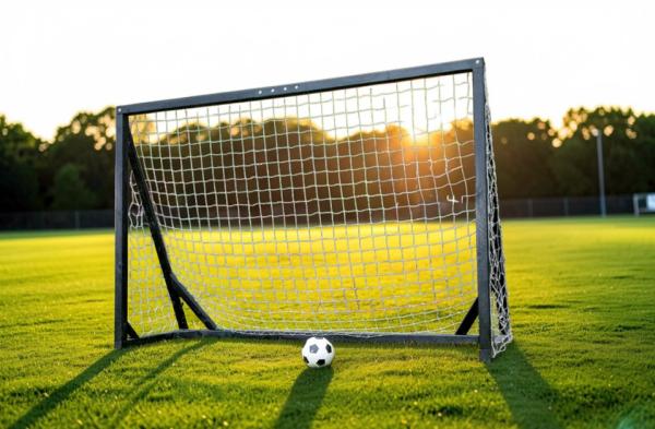 Træ Fodboldmål 300 x 200 cm Sort