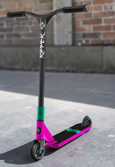 StreetSurfing Ripper PINK trick løbehjul med HIC compression