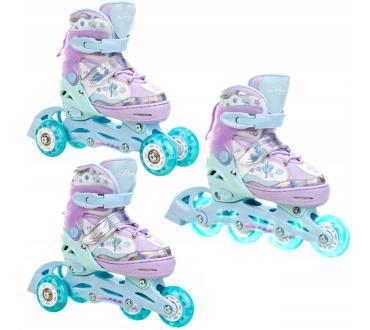 Raven ISLA 3i1 Rulleskøjte med LYS i alle hjul