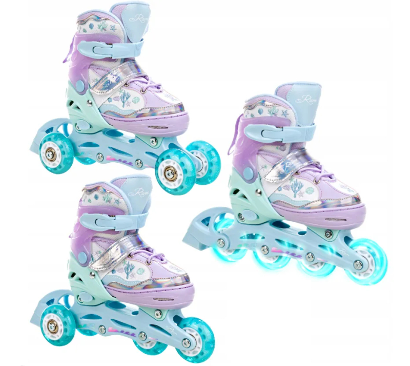 Raven ISLA 3i1 Rulleskøjte med LYS i alle hjul