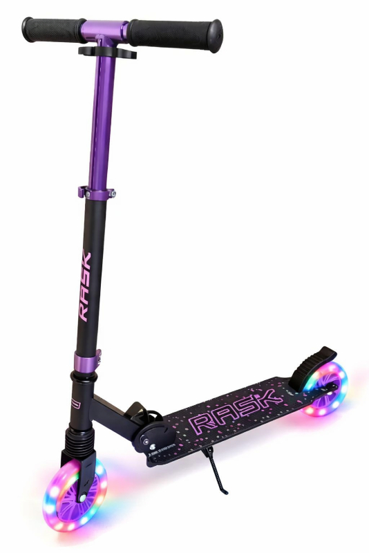 RASK LIGHT 145 mm Lilla Løbehjul med lys i hjulene - HURTIG LEVERING