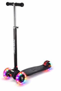 Rask trehjulet løbehjul sort 
