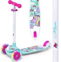 Raven Laviana 3 hjulet løbehjul Mint Pink med lys i hjulene