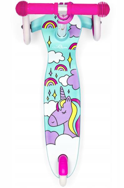 Raven Laviana 3 hjulet løbehjul Mint Pink med lys i hjulene