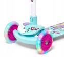 Raven Laviana 3 hjulet løbehjul Mint Pink med lys i hjulene