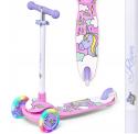 Raven Laviana 3 hjulet løbehjul Lilla Pink med lys i hjulene