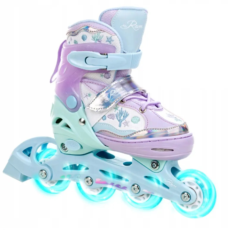 Raven ISLA Rulleskøjte med LYS i alle hjul