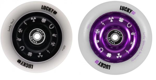 Lucky 2 stk Hjul lilla og Sort