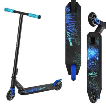NILS Extreme LION BLUE Trick Løbehjul HS155 [Selvlysende]