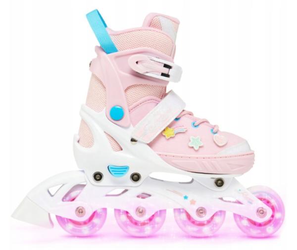 Raven Lilly Inline Rulleskøjte med LYS i hjulene