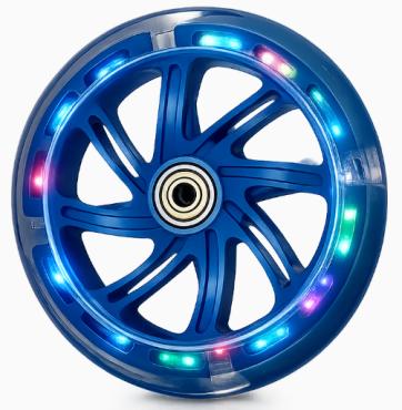 LED HJUL RASK 145 mm BLÅ med kuglelejer