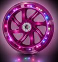 LED HJUL RASK 145 mm PINK med kuglelejer